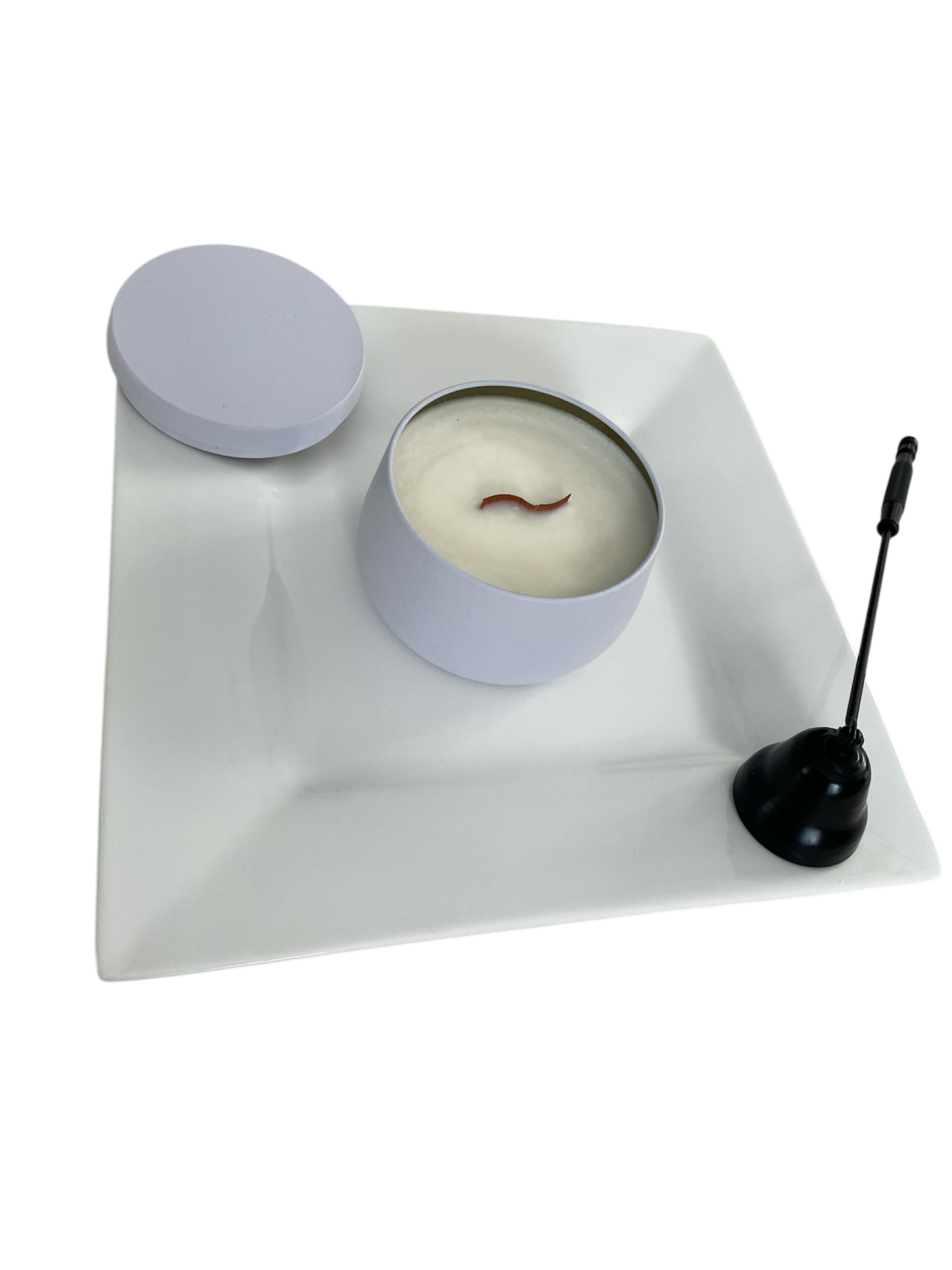 bougie de soya d'ambiance cosy mèche bois