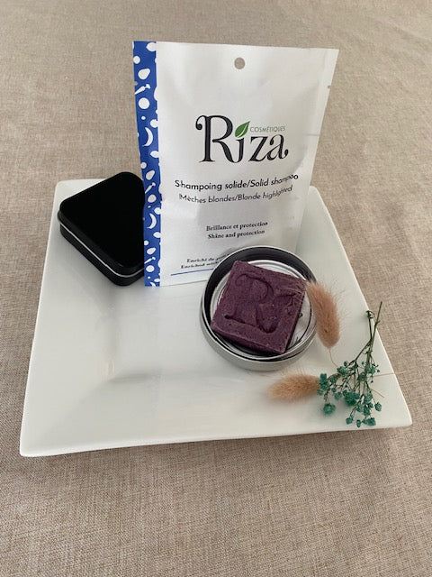 shampoing solide naturel pour mèches blondes ou cheveux blancs