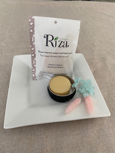 beurre corporelle solide naturel hydratant nourrissant et massage