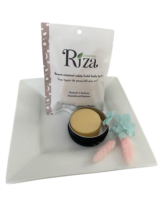 beurre corporelle solide naturel hydratant nourrissant et massage