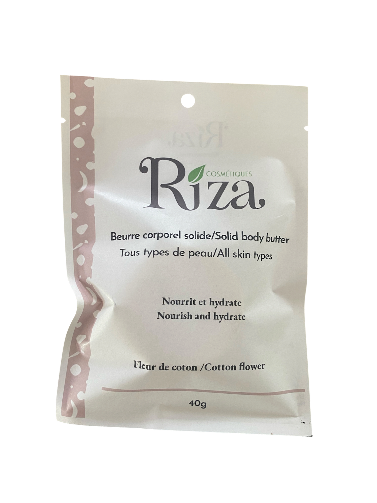 Beurre corporel solide fleur de coton/Solid body butter cotton flower