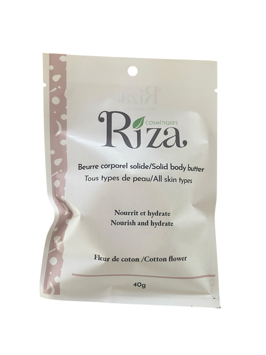 Beurre corporel solide fleur de coton/Solid body butter cotton flower