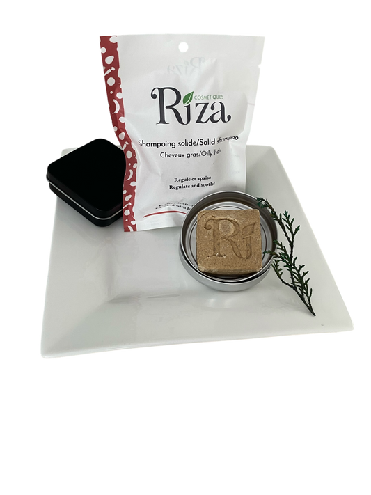 shampoing solide naturel pour cheveux gras zéro déchet voyage camping écologique