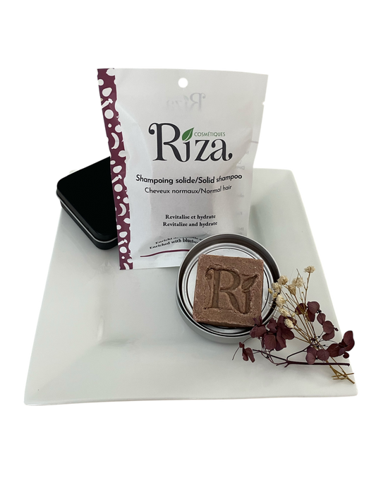 shampoing solide naturel pour cheveux normaux zéro déchet écologique voyage camping